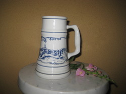 Sörös krigli  Hódmezővásárhely   ,  Alföldi porcelánból , 0,5 l