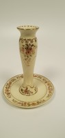 Zsolnay, flower decorated candlestick
