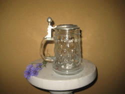 Beer stein with tin lid, 0.5 l