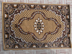Bézs perzsa mintás puha szőnyeg 148x239 cm