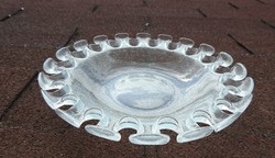 Curled glass centerpiece - serving bowl
