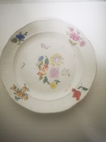 Farkasházy fischer jenő - hungarian porcelain plate flowers 26cm