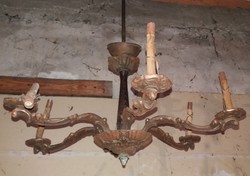 Antique 6-branch chandelier ceiling lamp