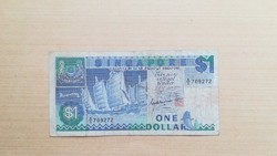 Szingapur 1 Dollar 1987