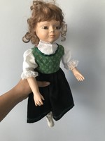 Old porcelain doll is very beautiful