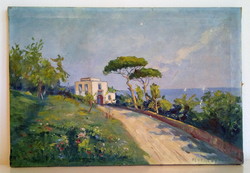 Festmény, Ferenczy Valér, Mediterrán tájkép