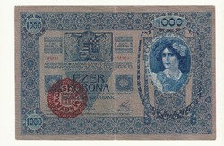 1000 korona 1902 bankó papírpénz bankjegy a régi szép időkből békebeli darab