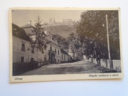 D184272  Régi képeslap SÜMEG Püspöki rezidencia a várral   p1933