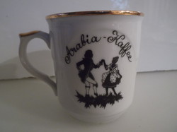 PORCELÁN - BÖGRE - EPIAG - MOZART - ARANYOZOTT - KÉT OLDALÁN MÁS MINTA 2,5 dl