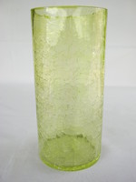 Repesztett üveg henger alakú fátyolüveg váza