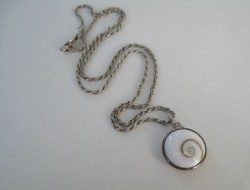 Siva's eyes pendant silver necklace - 1 ft auctions!
