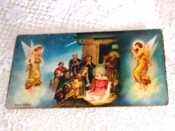 Régi  szentkép, imakönyvbe Jézus születése, a három királyok látogatása.   25.