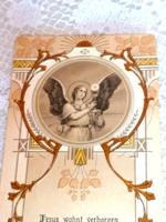 Antik dombornyomásos, ó aranyozott szentkép, imakönyvbe 1904- ben datálva. 8