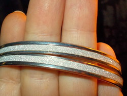 Italian quality mica stainless steel bracelet - set of 2