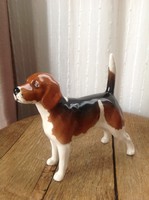 Régi Arthur Gredington Beagle porcelán kutya figura