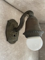 Antique bronze wall sconce working