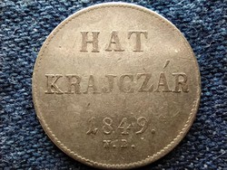 Szabadságharc ezüst 6 Krajcár 1849 NB (id49419)