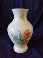 Herend vase with floral decor, flawless, first class, 16 cm