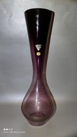 Jelzett Hessen üveg váza ritka nagy méret 35 cm