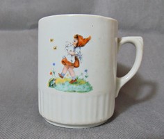 Old fairy tale patterned zsolnay mug