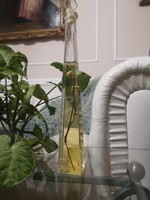 Régi fürdőolaj, kézműves termék, eredeti dekor üvegben. 35 cm