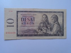G21.611   Bankjegy  -CSEHSZLOVÁKIA  10 korún 1960