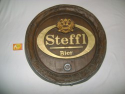Retro STEFFL sör reklám - 49 cm - falra akasztható 