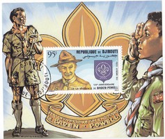 Dzsibuti légiposta bélyeg-blokk 1982