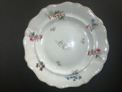 Antique porcelain hand-painted floral Prague Prague plate - ep