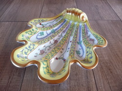Herend siang jaune sj patterned large shell shaped offering