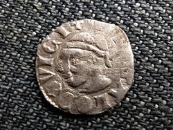 I. Lajos (1342-1382) szerecsenfejes ezüst Dénár ÉH432 1373 (id39537)