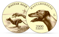 Hungarian Greyhound 2000 ft commemorative medal 2021 + brochure! The 3rd piece in the series!