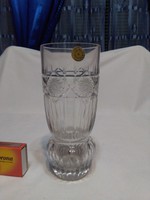 Kristály üveg váza - csehszlovák