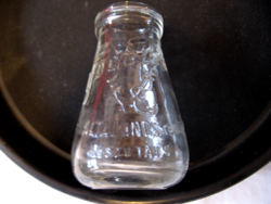 Antik muzeális joghurtos üveg 30-as évek