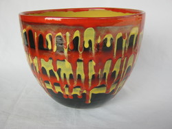 Retro ... Applied art continuous glazed ceramic bowl