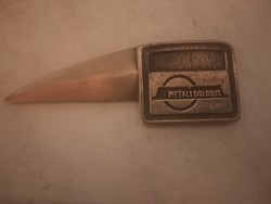 Metalloglobus levélbontó kés eredeti tokjában az 1970-es évekből