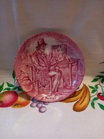 English vintage unicorn tableware in red pedlar bowl
