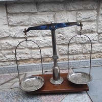 Old pharmacy scales graceful showy, decoration, collection