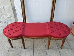 Barokk kárpitos pad szófa kanapé