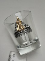 Kennedy Űrközpont űrhajós üveg pohár USA emléktárgy