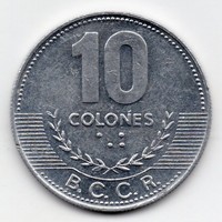 Costa rica 10 colones, 2005