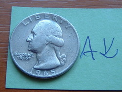 USA 25 CENT 1/4 DOLLÁR 1965 Quarter #AK