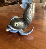 Herendi porcelán hal/ koi figura 1942- ből. Hibátlan.Árcsökkentés!