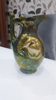 Zsolnay márványos eozin  szecessziós arató vázaa