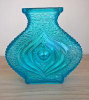 Retro Oberglas préselt üveg váza