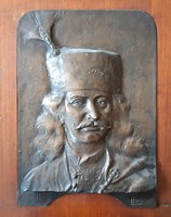 Lányi Dezső: II. Rákóczi Ferenc hatalmas dombormű, relief