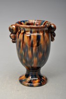 Badár Mezőtúr art deco ceramic goblet vase - beautiful