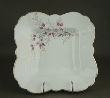 1G114 Aranyozott porcelán tésztás tál