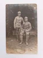Régi katona fotó 1917 fénykép képeslap levelezőlap
