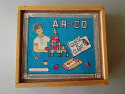 Ar-co wooden building block set for sale! Retro!